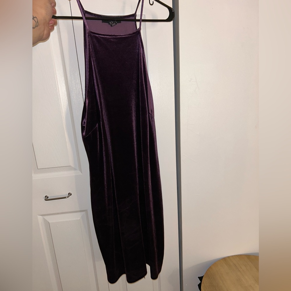 Velvet purple dress